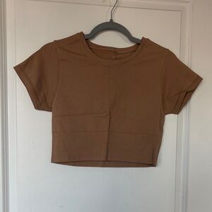 Offline by Aerie Rust Brown Crop Top